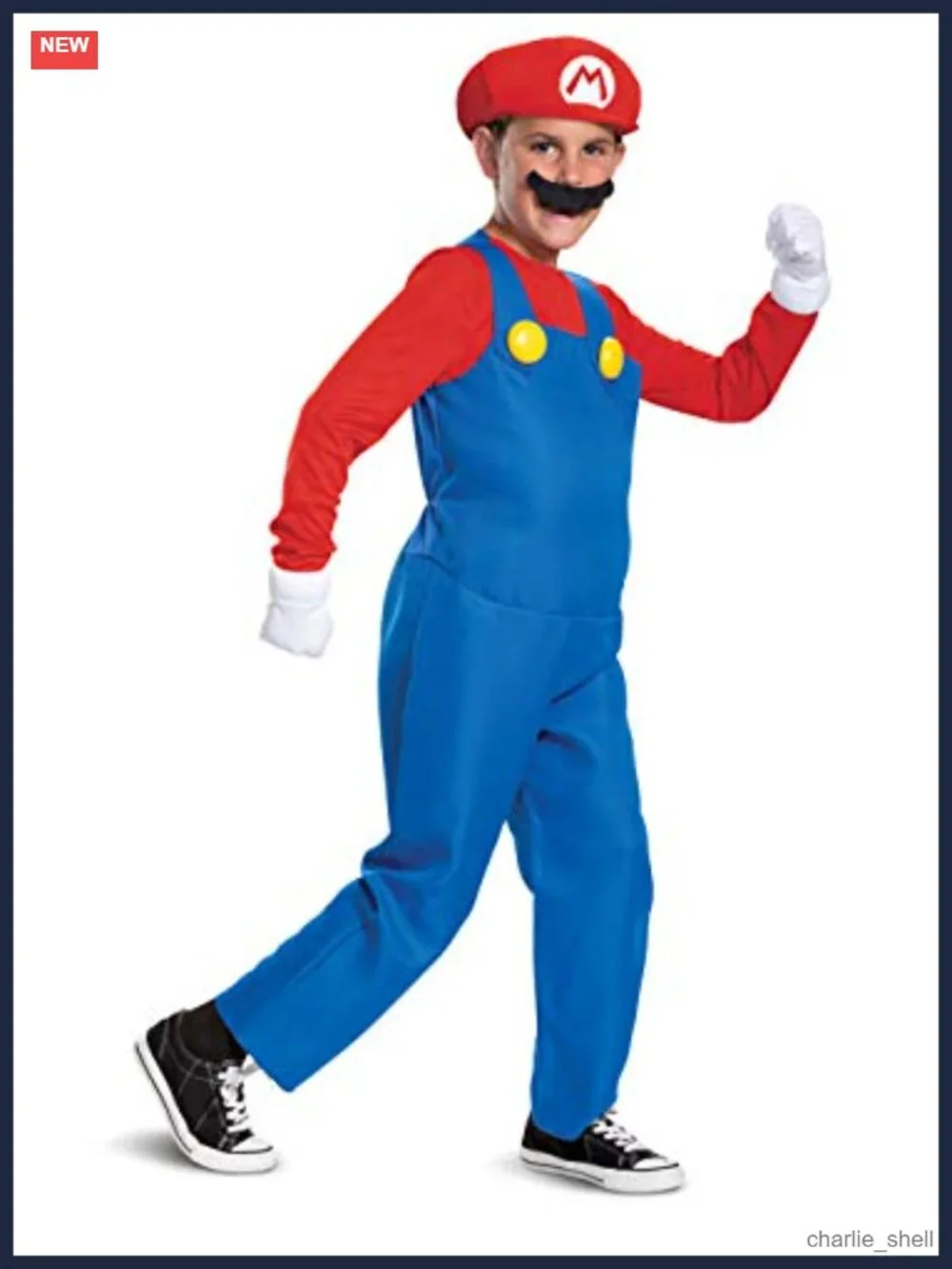 Super Mario Deluxe Kids Costume Officially Licensed Nintendo Outfit